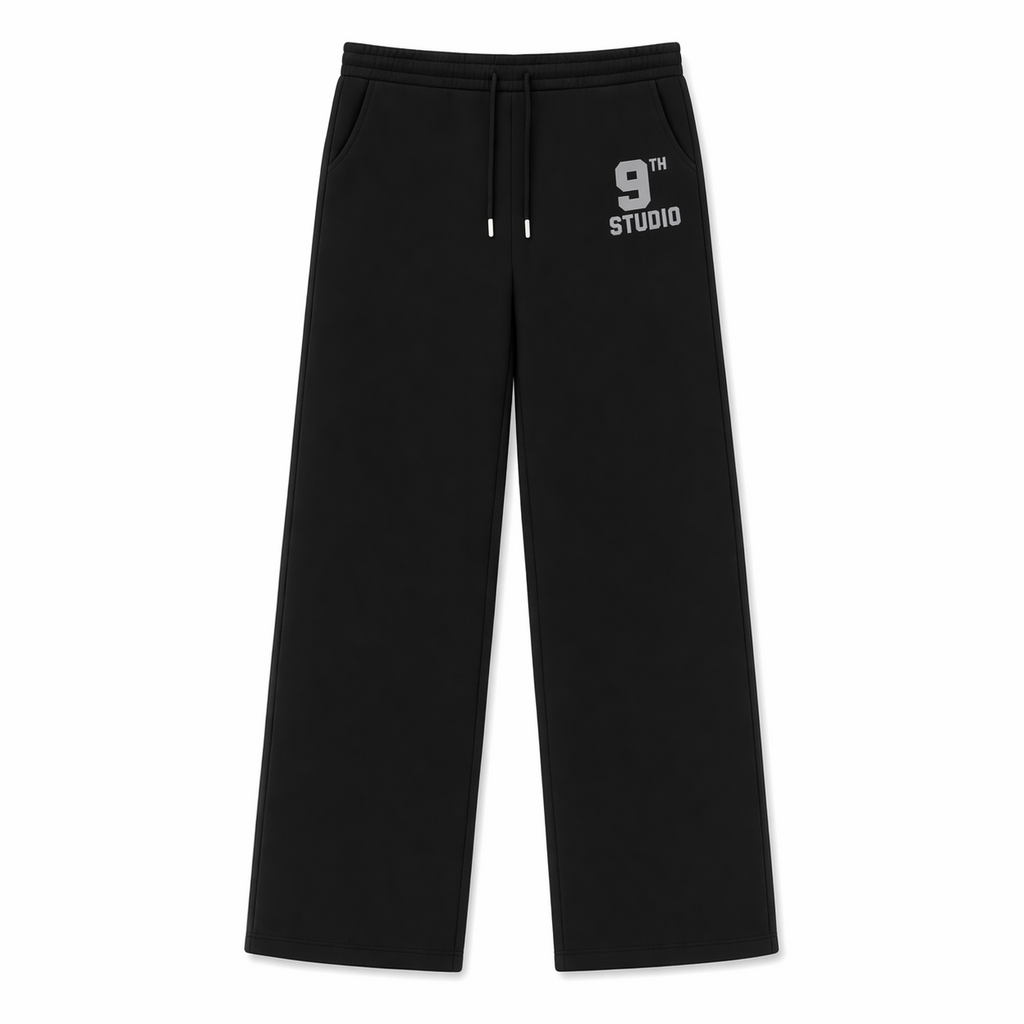 9th Studio Black Wide Leg Pants